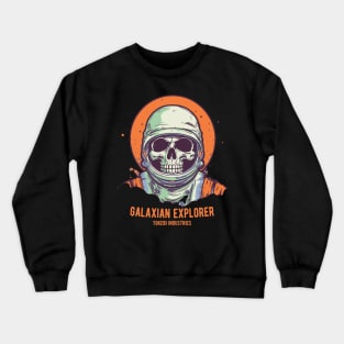 Skull Astronaut Galaxian Explorer Crewneck Sweatshirt